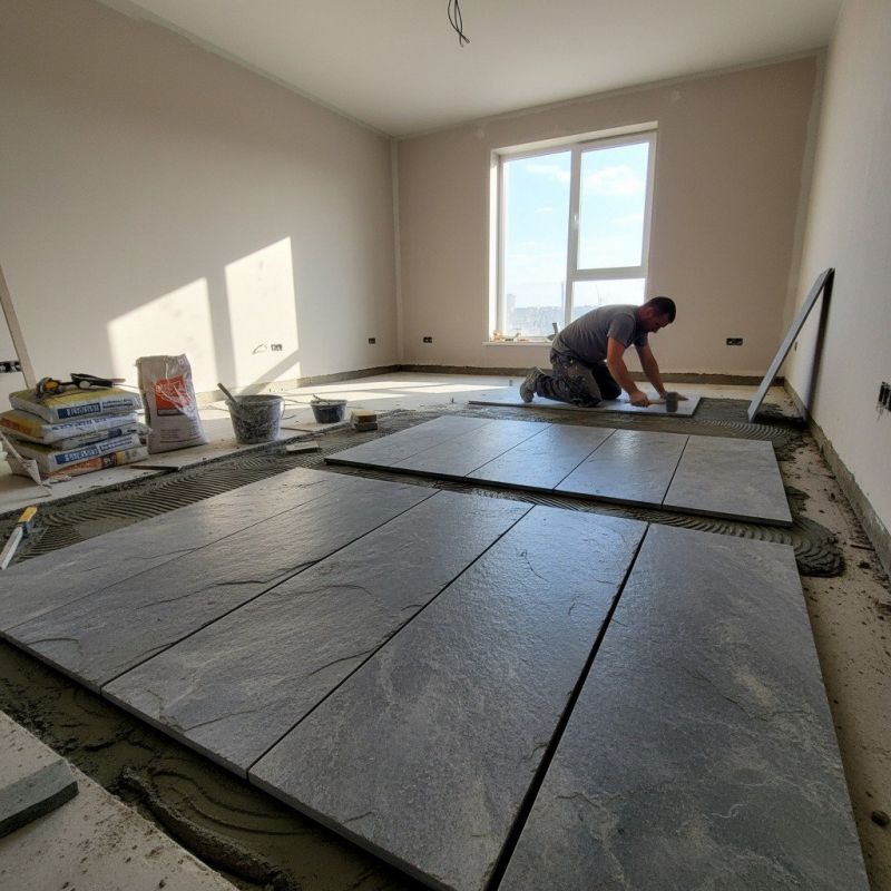 Granite Floor Installation in Overland Park, KS