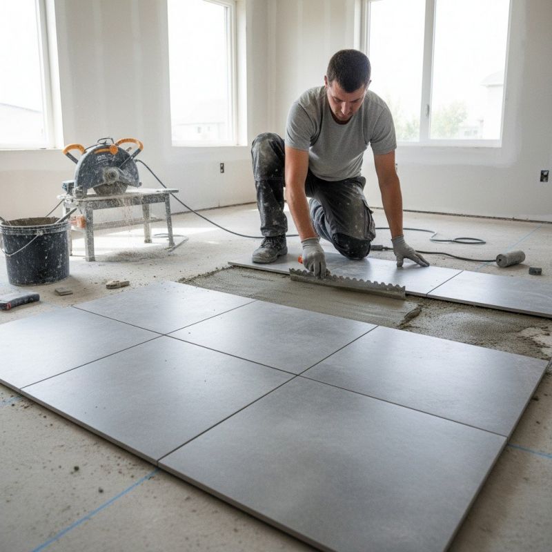 Slate Tile Floor Installation in Loudoun County, VA